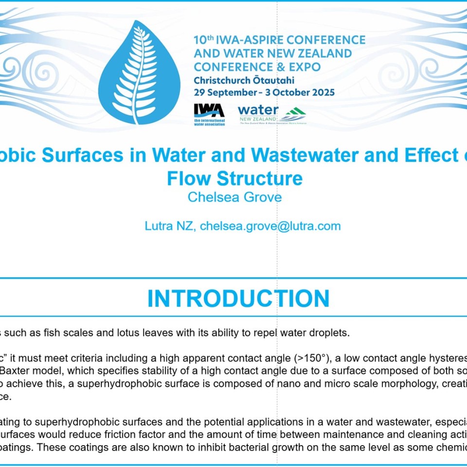 Superhydrophobic Poster Banner